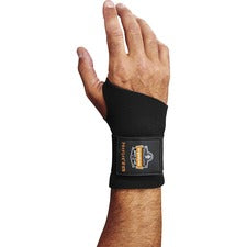 Ergodyne ProFlex 670 Ambidextrous Single Strap Wrist Support Black - Neoprene, Elastic, Woven - 1 Each