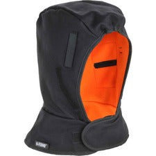 Ergodyne 6862 Winter Hard Hat Liner - 2-Layer, Fleece-Lined, FR Shell, Shoulder Length Fleece, Modacrylic, Cotton, Polyester - Black