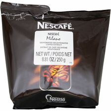 Nescafe Ristretto Decaf Coffee Dark - 8.8 oz Per Pouch - Ristretto - Decaffeinated - 4 / Carton