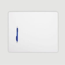 Dacasso Leatherette Conference Table Pad Rectangular - 17" Width - Leatherette, Velveteen - White