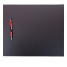 Dacasso Leatherette Conference Table Pad Rectangular - 17" Width - Leatherette, Velveteen - Chocolate Brown