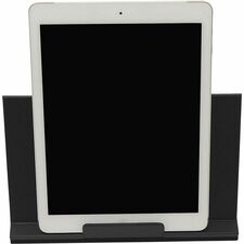 Dacasso Classic Leather Tablet Stand Velveteen, Top Grain Leather, Felt, Leather - Black