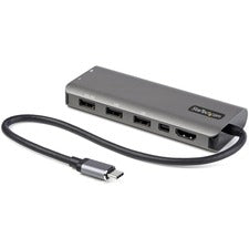 StarTech.com Docking Station for Monitor, Workstation, Tablet, Notebook - 100 W - USB 3.1 (3.1 Gen 2) Type C - 1 Displays Supported - 4K - 4096 x 2160 - 3 x USB Ports - 1 x USB Type-A Ports - USB Type-A - 1 x USB Type-C Ports - USB Type-C - 1 x HDMI Ports