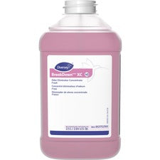 Diversey BreakDown XC Odor Eliminator/Cleaner Concentrate - 84.5 fl oz (2.6 quart) - Fresh Scent - No-mess, Enzyme-free - Red Bottle - 2 / Carton