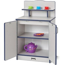 Rainbow Accents - Culinary Creations Kitchen Cupboard - Navy 1 Each - Navy, Gray, Chrome - Wood