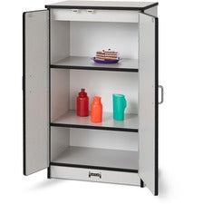 Rainbow Accents - Culinary Creations Kitchen Refrigerator - Black 1 Each - Black, Gray, Chrome