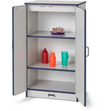 Rainbow Accents - Culinary Creations Kitchen Refrigerator - Navy 1 Each - Navy, Gray, Chrome