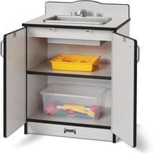 Rainbow Accents - Culinary Creations Kitchen Sink - Black 1 Each - Black, Gray, Chrome - Wood
