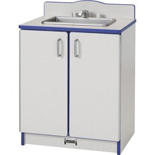 Rainbow Accents - Culinary Creations Kitchen Sink - Blue 1 Each - Blue, Gray, Chrome - Wood