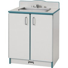 Rainbow Accents - Culinary Creations Kitchen Sink - Teal 1 Each - Teal, Gray, Chrome - Wood