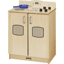 Rainbow Accents - Culinary Creations Play Kitchen Stove 1 Each - Woodgrain, Chrome - Wood