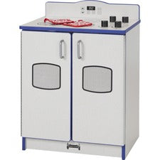 Rainbow Accents - Culinary Creations Kitchen Stove - Blue 1 Each - Blue, Gray, Chrome - Wood