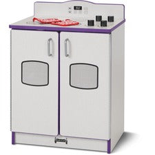 Rainbow Accents - Culinary Creations Kitchen Stove - Purple 1 Each - Purple, Gray, Chrome - Wood