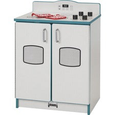 Rainbow Accents - Culinary Creations Kitchen Stove - Teal 1 Each - Teal, Gray, Chrome - Wood