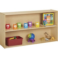 young Time Straight Shelf Storage Unit 2 Shelf(ves) - 26.50" Height x 48" Width x 12" Depth - Rounded Edge, Durable, Laminated, Easy to Clean, Rounded Corner - Baltic - Thermally Fused Laminate - 1 Each