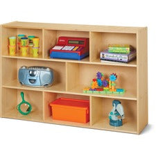young Time 3-Shelf Storage Unit 8 Compartment(s) - 3 Shelf(ves) - 31.50" Height x 48" Width x 12" Depth - Rounded Corner, Eco-friendly, UV Resistant, Durable, Easy to Clean, Moisture Resistant - Baltic - Hardboard, Laminate - 1 Each