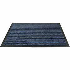 Floortex Doortex&reg; Ultimat Blue Door Mat - 24" x 32" 32" Length x 24" Width x 0.250" Depth x 0.250" Thickness - Rectangular - Polypropylene, Fiber, Vinyl - Blue - 1 Each - TAA Compliant