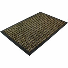 Floortex Doortex&reg; Ultimat Brown Door Mat - 32" x 48" 48" Length x 32" Width x 0.250" Depth x 0.250" Thickness - Rectangular - Polypropylene, Fiber, Vinyl - Brown - 1 Each - TAA Compliant