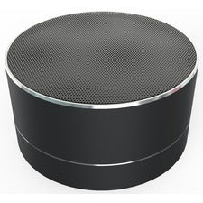 Compucessory Portable Speaker System - 3 W RMS - Black Battery Rechargeable - 1