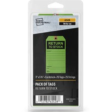 Avery&reg; RETURN TO STOCK Preprinted Inventory Tags 5.75" Length x 3" Width - Rectangular - Card Stock - Green - 25 / Pack