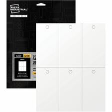 Avery&reg; UltraDuty Plastic Tags, 5.5" x 2.83" , White(62400) 2.92" Length x 5.50" Width - Plastic, Polyester - Matte White - 60 / Pack