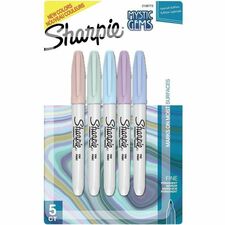 Sharpie Mystic Gems Permanent Markers Fine Marker Point - Assorted Ink - 5 / Pack