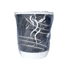 RDI 10 oz Double Wall Wrapped Hot Paper Cups 10 fl oz - Black - Paper - Hot Drink, Beverage, Coffee, Hot Chocolate, Tea - 500 / Carton