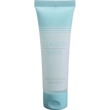 OASIS Shampoo Fresh Clean Scent - 1 fl oz (30 mL) - Tube Dispenser - Hotel - White - 288 / Carton