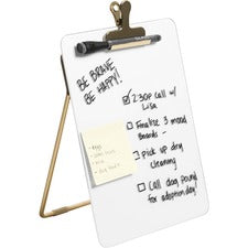 U Brands Glass Dry-Erase Desktop Easel 8.5" (0.7 ft) Width x 11" (0.9 ft) Height - Tempered Glass Surface - Rectangle - Vertical - 1 Each