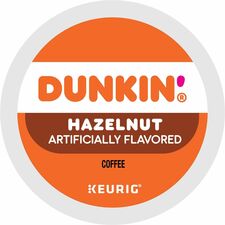 Dunkin'&reg; K-Cup Hazelnut Coffee Compatible with Keurig Brewer - Medium - K-Cup - Hazelnut - 22 / Box
