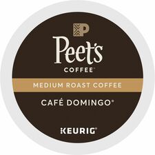 Peet's Coffee&reg; K-Cup Cafe Domingo Coffee Compatible with Keurig Brewer - Medium - K-Cup - Cafe Domingo - 22 / Box