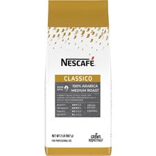 Nescafe Ground Classico Coffee Compatible with Nescafe Bean-to-Cup - Medium - 32 oz - Ground - Classico - 6 / Carton