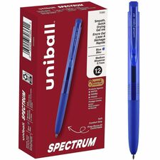 uniball&#8482; Spectrum Gel Pen 0.7 mm Medium Pen Point - Blue Ink - Gel-based - 1 Dozen