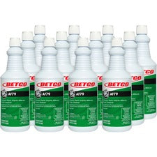 Betco AF79 Acid-Free Restroom Cleaner Ready-To-Use - 32 fl oz (1 quart) - Citrus Bouquet Scent - Disinfectant, Deodorize, Long Lasting, Rinse-free - Clear Blue - 12 / Carton