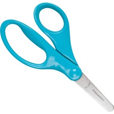 Fiskars 5" Blunt-tip Kids Scissors 5" Overall Length Safety Edge Blade - Blunted Tip - Turqoise - 1 Each