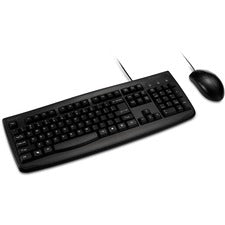 Kensington Pro Fit Washable Wired Desktop Set USB Cable Keyboard - 104 Key - USB Cable Mouse - Optical - 1600 dpi - Rugged - Scroll Wheel - Symmetrical - 1 Each