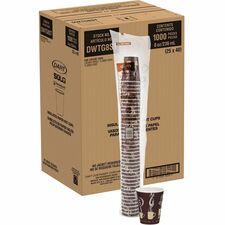 Solo ThermoGuard 8 oz Double Walled Paper Hot Cups 8 fl oz - Multi - Paper, Polyethylene - Hot Drink, Beverage - 40/Bag - 25 / Carton