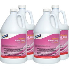 Genuine Joe Ultra Mild Foaming Skin Cleanser Fresh Scent - 1 gal - Hand, Skin - Moisturizing - Pink - Anti-irritant, Non-drying - 4 / Carton