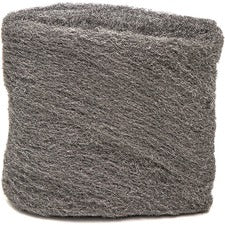 Genuine Joe Heavy-duty Steel Wool Hand Pad 12/Pack - 6 / Carton - Steel - Gray