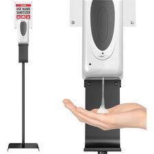 HLS Commercial Floor Stand Sensor Sanitizer Dispenser Automatic - 1.06 quart Capacity - Support 4 x C Battery - Floor Standing, Touch-free, Refillable, Hygienic - 1 Each