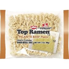 NISSIN FOODS Top Ramen Beef Picante Cup Noodles Noodles - Beef Picante - 3 oz - 24 / Carton