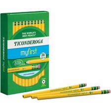 Ticonderoga My First Wood Pencil #2 - Yellow Cedar Barrel - 36 / Pack