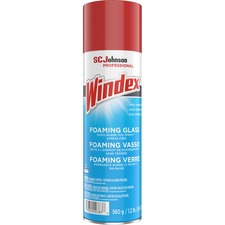 Windex&reg; Foaming Glass Cleaner 19.7 fl oz (0.6 quart) - Streak-free, Versatile, Drip-free - White - 6 / Carton
