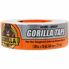 Gorilla Tape 30 yd Length x 1.88" Width - Silver - 1 Each