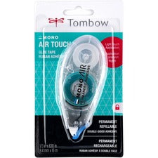 Tombow Air Touch Adhesive 17.50 yd Length x 0.33" Width - Dispenser Included - For Smooth Surface - 1 Each