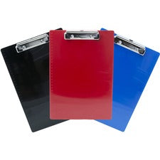 Saunders Recycled Plastic Clipboard 0.50" Clip Capacity - 8 1/2" x 11" Sheet Size - Plastic - Multi - 3 / Pack