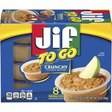 Jif To Go Peanut Butter Cups - Chunky Peanut - 1.50 oz - 8 / Pack