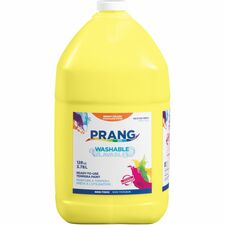 Prang Washable Tempera Paint 1 Color(s) - Yellow - 1 gal - Washable - 1 Each