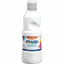 Prang Washable Tempera Paint 1 Color(s) - White - 16 fl oz - Washable - 1 Each