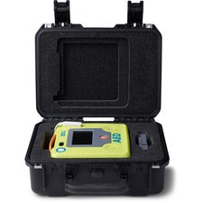 ZOLL Carrying Case ZOLL Defibrillator, Battery, Medical Equipment - Green Water Proof, Dust Resistant, Water Resistant - Plastic Body - Handle - Large Size - OEM - 1 Each